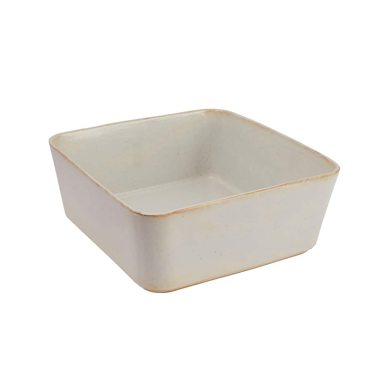 Hello Honey® 12" Ivory Reactive Glaze Rectangular Stoneware Planter